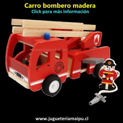 Carro bombero de madera