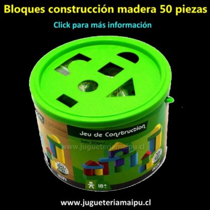 Bloques de madera en tarro 50