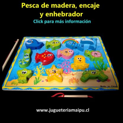 Pesca de madera, encaje y enhebrador - Imagen 5