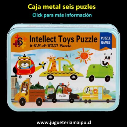 Caja metal seis puzzle - Transporte - Imagen 2