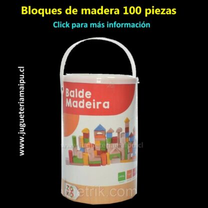 Bloques de madera 100 piezas