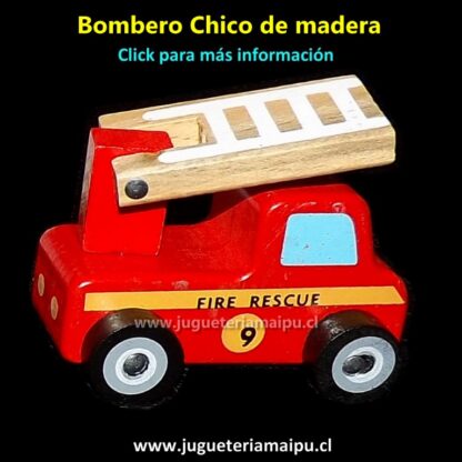 Bombero chico de madera