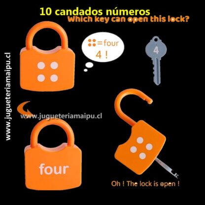 Candados aprendizaje números - Imagen 4