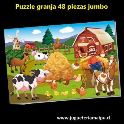 Puzzle Granja 48 piezas jumbo - Imagen 2
