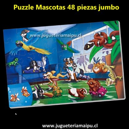 Puzzle Mascotas 48 piezas jumbo - Imagen 2