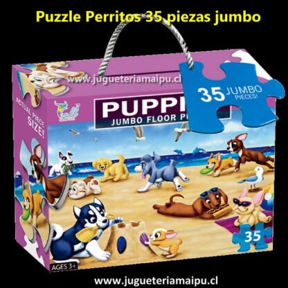 Puzzle perritos 35 piezas jumbo