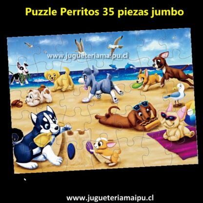 Puzzle perritos 35 piezas jumbo - Imagen 2