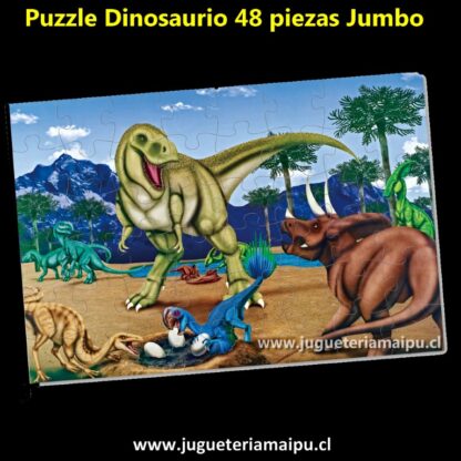 Puzzle Dinosaurio 48 piezas jumbo - Imagen 2