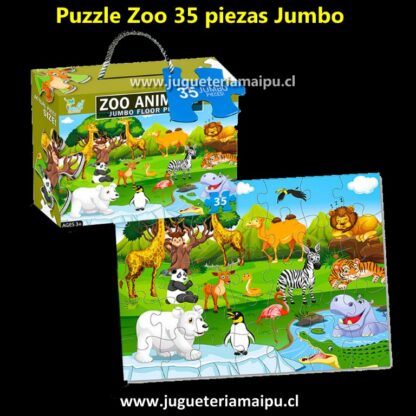 Puzzle Zoo 35 piezas jumbo - Imagen 2