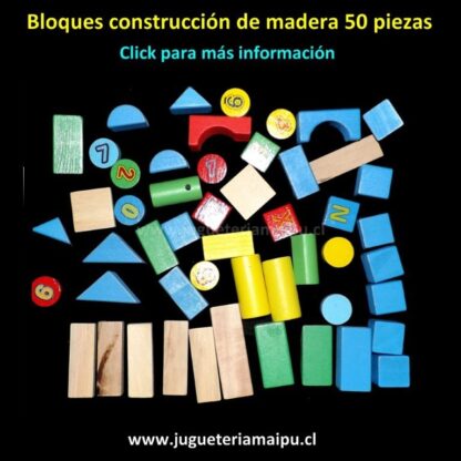 Bloques de madera 40 piezas - Imagen 2