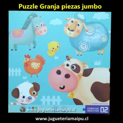 Puzzle jumbo animales granja