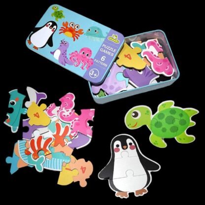 Caja metal seis puzzles - Mar - Imagen 4