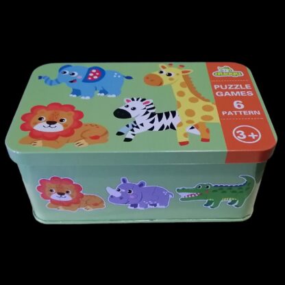 Caja metal seis puzzles - Selva - Imagen 2