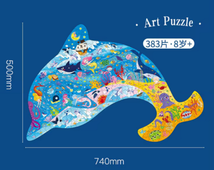 Puzzle Silueta Delfín 383 piezas - Imagen 2