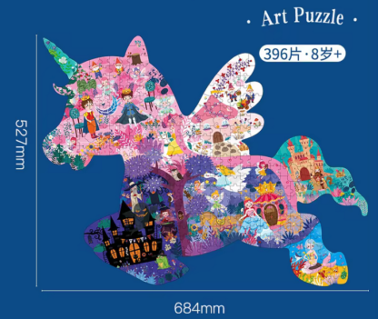 Puzzle Silueta Unicornio 396 piezas - Imagen 2