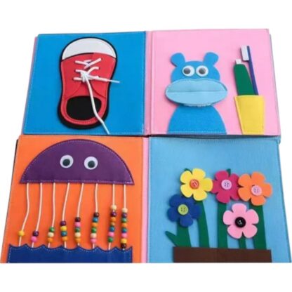 Libro Sensorial de Fieltro Montessori - Imagen 6