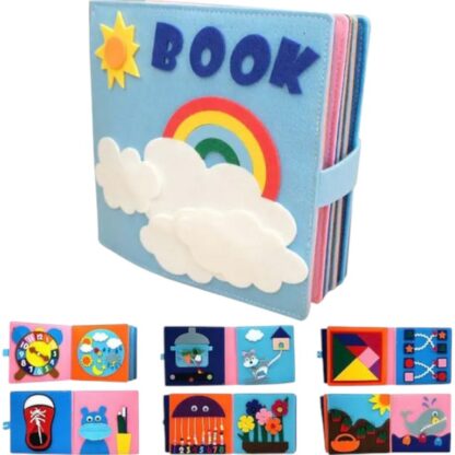 Libro Sensorial de Fieltro Montessori